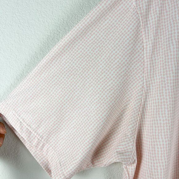 Footjoy FJ Golf Polo Shirt Mens XL Pink Geometric Print Hurricane Creek Logo - Picture 7 of 12